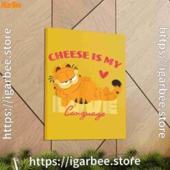 1 garfield cheese is my love lasagna yellow canvas