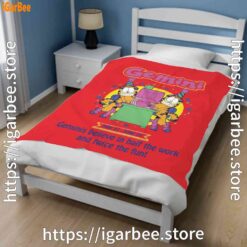1 garfield gemini red blanket