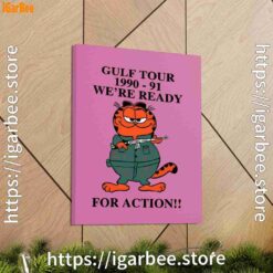 1 garfield gulf war pink canvas
