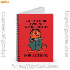1 garfield gulf war red notebook