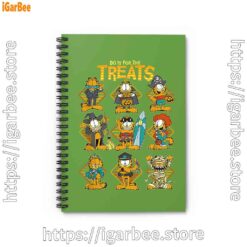 1 garfield halloween costumes grid do it for the treats green notebook