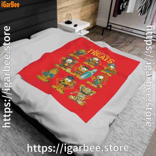 1 garfield halloween costumes grid do it for the treats red blanket
