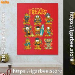 1 garfield halloween costumes grid do it for the treats red canvas
