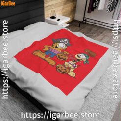 1 garfield halloween odie pirates red blanket