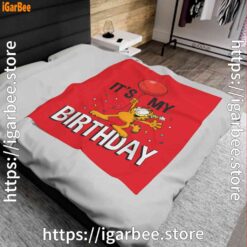 1 garfield its my birthday confetti celebration red blanket