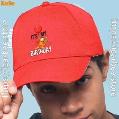 1 garfield its my birthday confetti celebration red hat