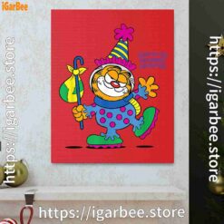 1 garfield just have knack for comedy halloween red canvas