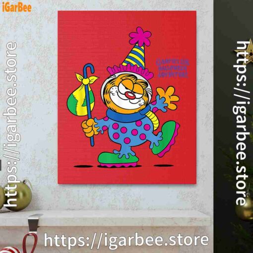 1 garfield just have knack for comedy halloween red canvas