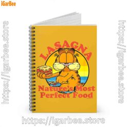 1 garfield lasagna natures most perfect food yellow notebook