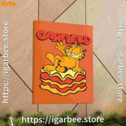 1 garfield lasagna slice pose orange canvas
