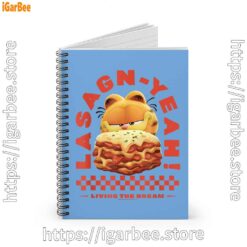 1 garfield lasagna yeah blue notebook