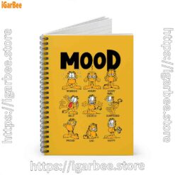 1 garfield mood yellow notebook
