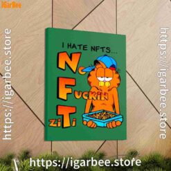 1 garfield nft green canvas