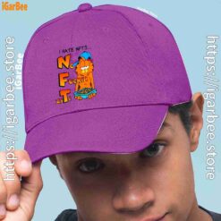 1 garfield nft purple hat