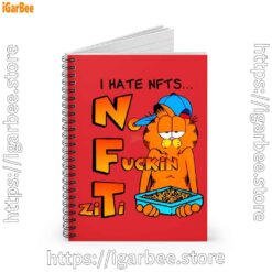 1 garfield nft red notebook
