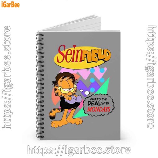 1 garfield seinfeld brown notebook