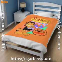 1 garfield seinfeld orange blanket