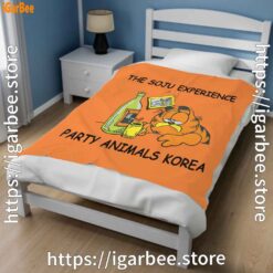 1 garfield soju orange blanket