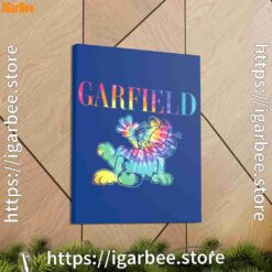 1 garfield tie dye blue canvas
