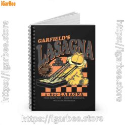 1 garfield vintage the slice garfields lasagna black notebook