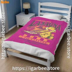 1 garfield vintage the slice garfields lasagna pink blanket