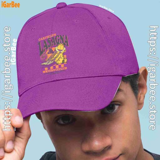 1 garfield vintage the slice garfields lasagna purple hat men