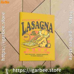 1 garfield vintage the slice garfields lasagna yellow canvas