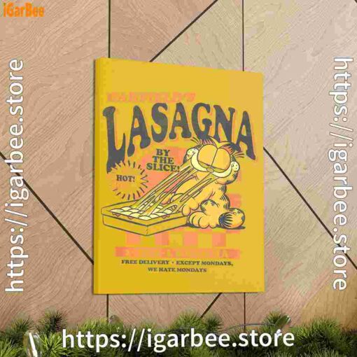 1 garfield vintage the slice garfields lasagna yellow canvas