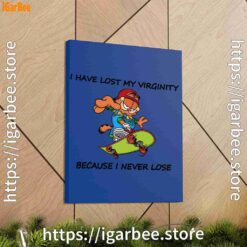 1 garfield virginity blue canvas