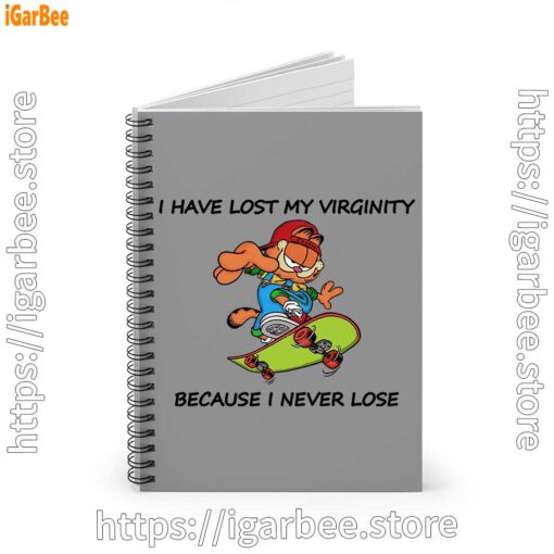 1 garfield virginity brown notebook