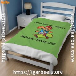 1 garfield virginity green blanket