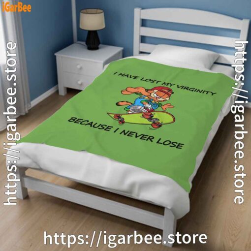 1 garfield virginity green blanket