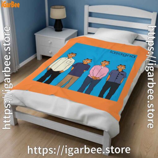 1 garfield weezer orange blanket