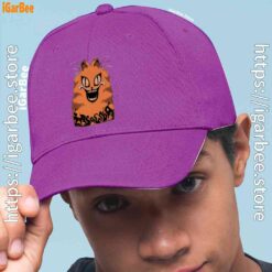 1 hausu garfield purple hat