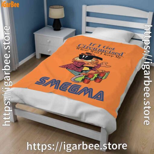 1 if i get circumcised garfield orange blanket