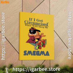 1 if i get circumcised garfield yellow canvas