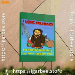 1 love celibacy garfield green canvas
