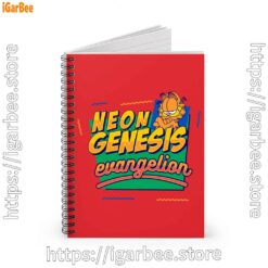 1 neon genesis evangelion garfield red notebook