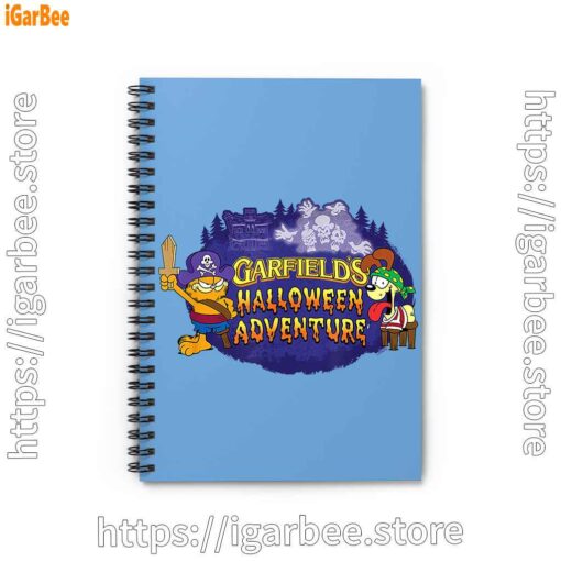 1 ripple junction garfield halloween adventure blue notebook