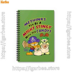 1 ripple junction garfield might stingy with yer candy green notebook