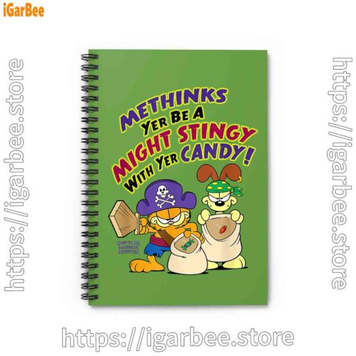 1 ripple junction garfield might stingy with yer candy green notebook