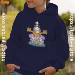 10 happy birthday garfield cat in town youth kid navy hoodie