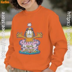 13 happy birthday garfield cat in town orange boy sweatshirts