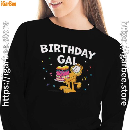 14 garfield birthday elebrating big chest black women sweatshirts