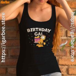 16 garfield birthday elebrating big chest female tank top black women