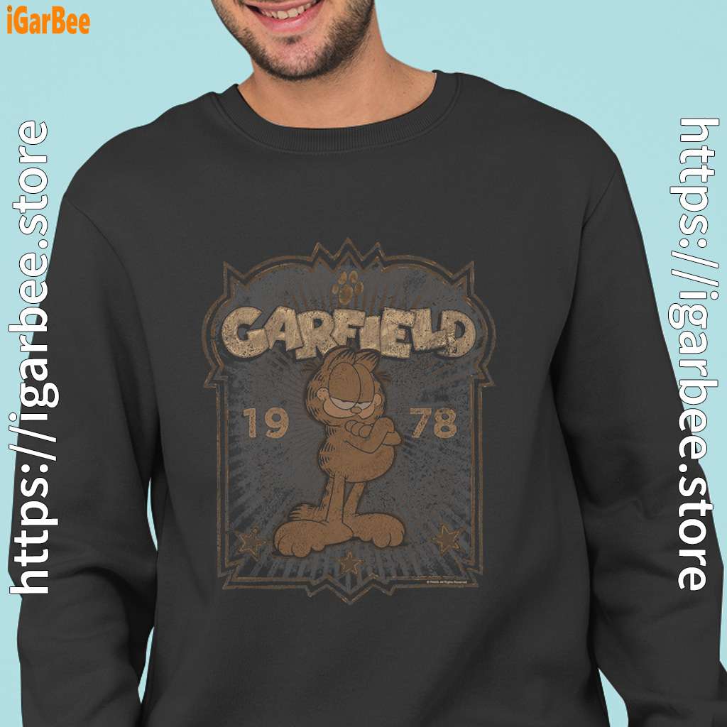 garfield black sweatshirt for men garfield black sweatshirt for men