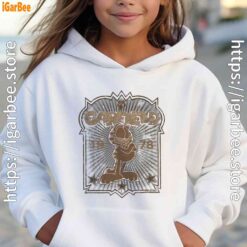 1978 garfield girl hoodie white