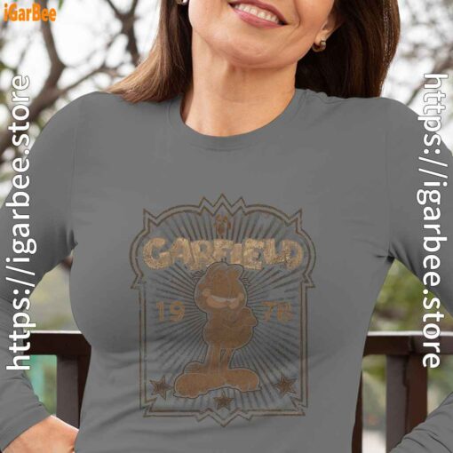 1978 garfield gray women long sleeve