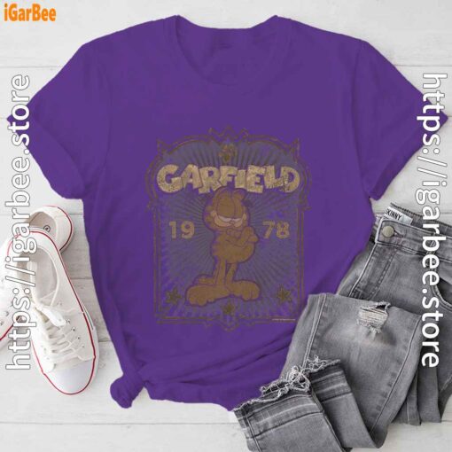 1978 garfield purple tee shirt