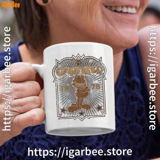 1978 garfield white coffee mug